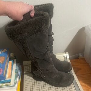 Naturalizer suede fur boots